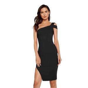 EUC - Likely Packard One Shouldered Dress - Black - Size 4